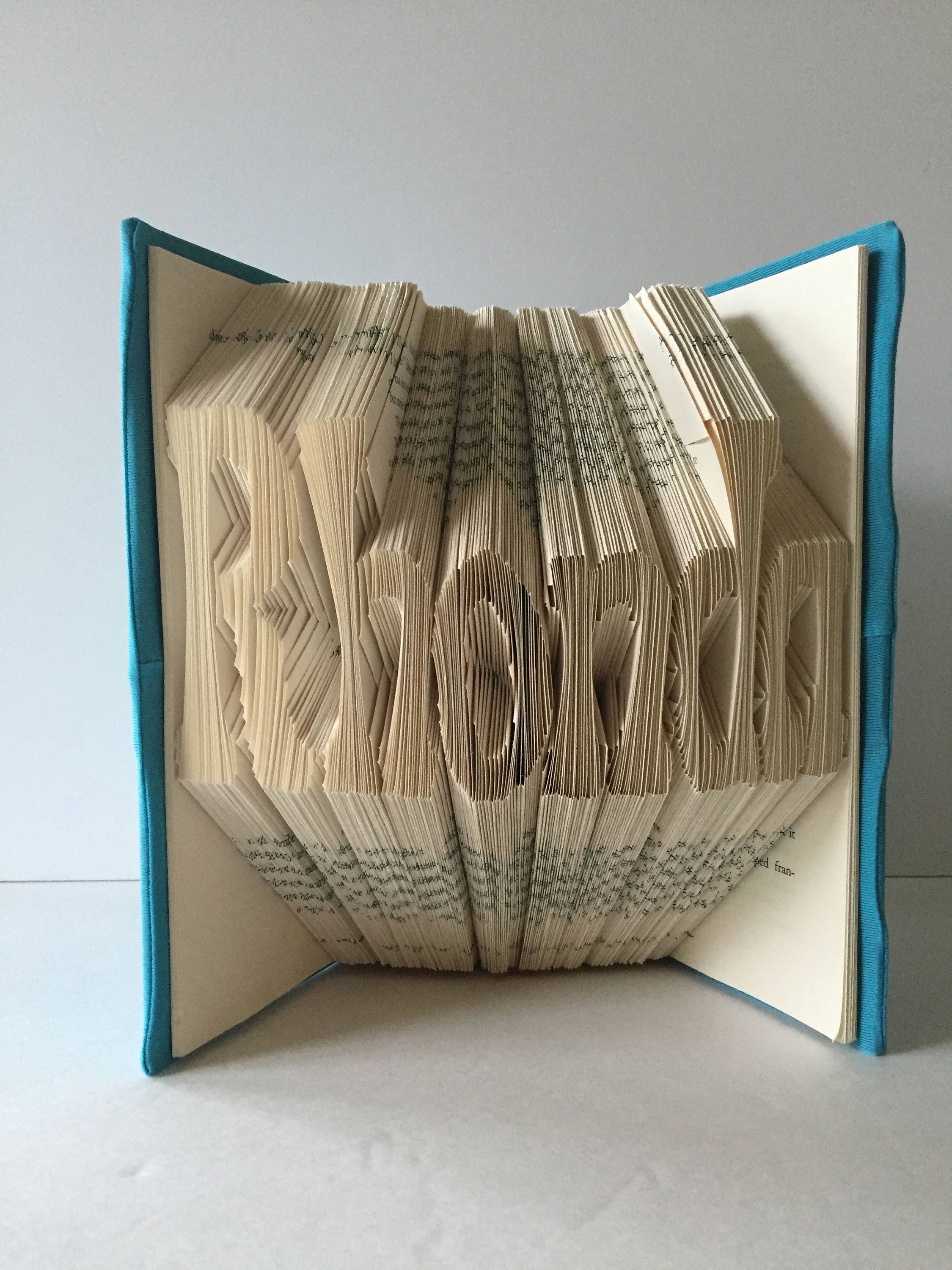 Custom Bookends Last Name on Book Personalized Up to 7 Etsy