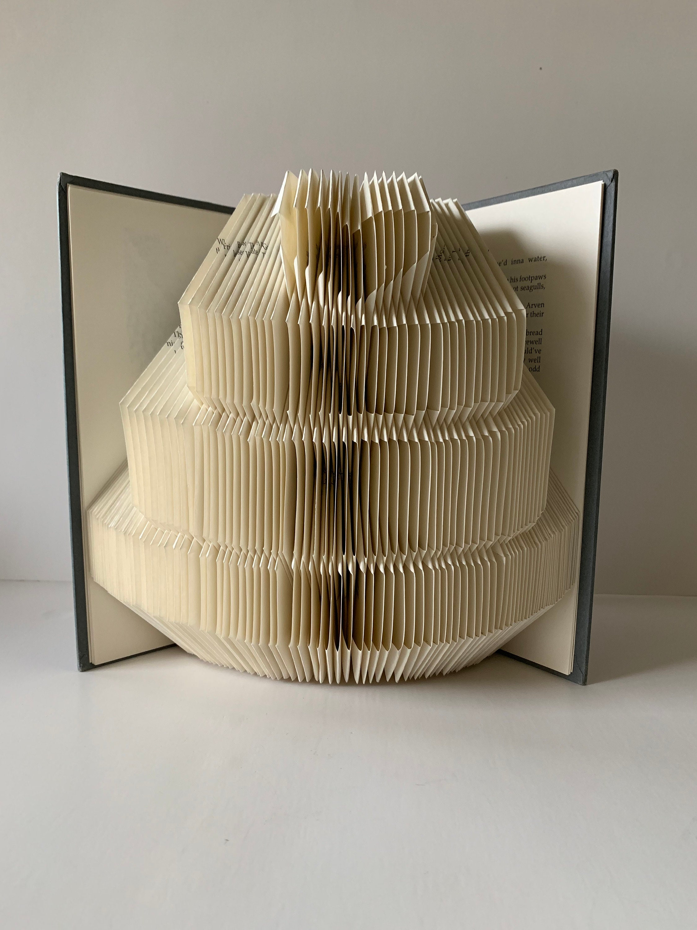 Book Folding Pattern, Book Sculpture, Tried and Tested, Mark and