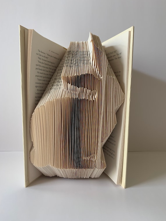 Bunny Sculpture Book Folding Pattern Mark and Measure Tried | Etsy