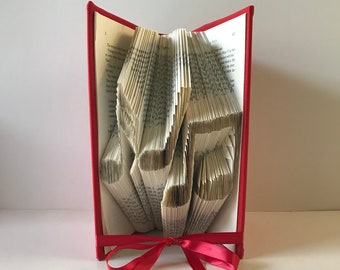 Music Notes - Book Sculpture - Music Lover Gift - Music Room Décor - For Book Lover - Music Teacher Gift - Unique Book Art - Origami Gift