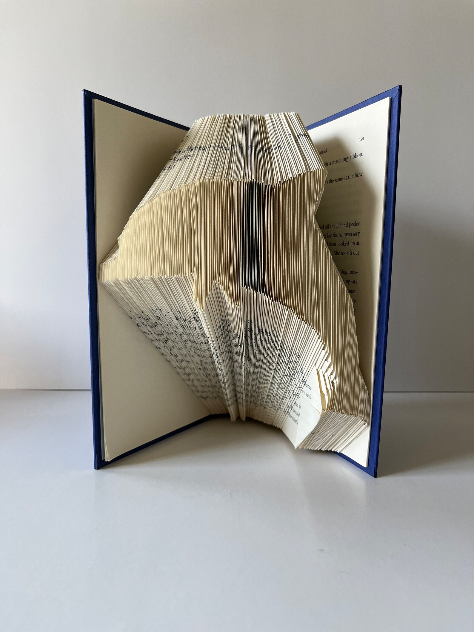 Book Folding Pattern - Book Sculpture - Pattern Book - Mark and Measure ...