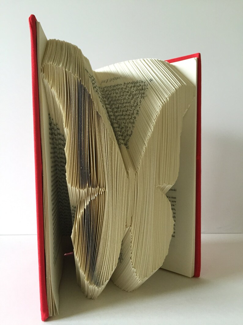 Folded Book Art Book Sculpture Butterfly Sculpture Unique Etsy