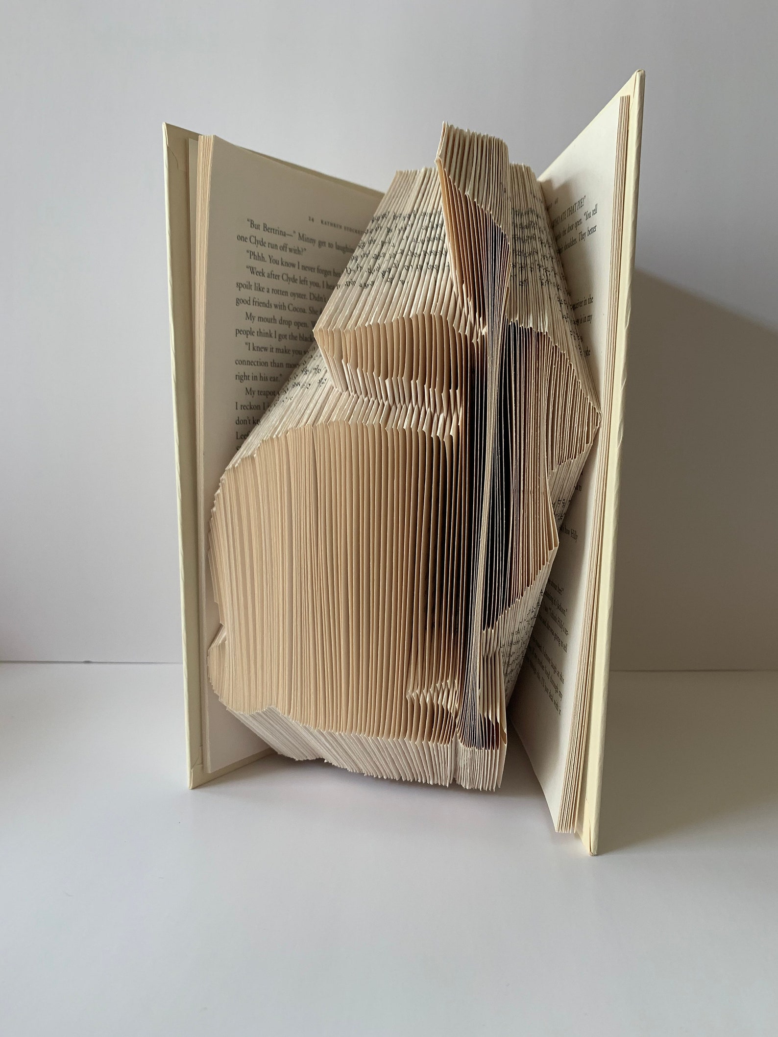 Bunny Sculpture Book Folding Pattern Mark and Measure Tried and Tested ...