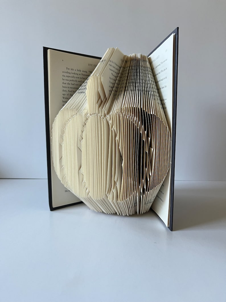Book Folding Pattern, Pumpkin Sculpture, Book Art, Mark and Measure ...