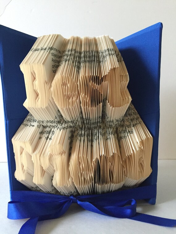 Best Friend Book Fold Paper Anniversary Book Sculpture Bff Art Personalized Art Gift For Best Friend Origami Book Art Wife Husband