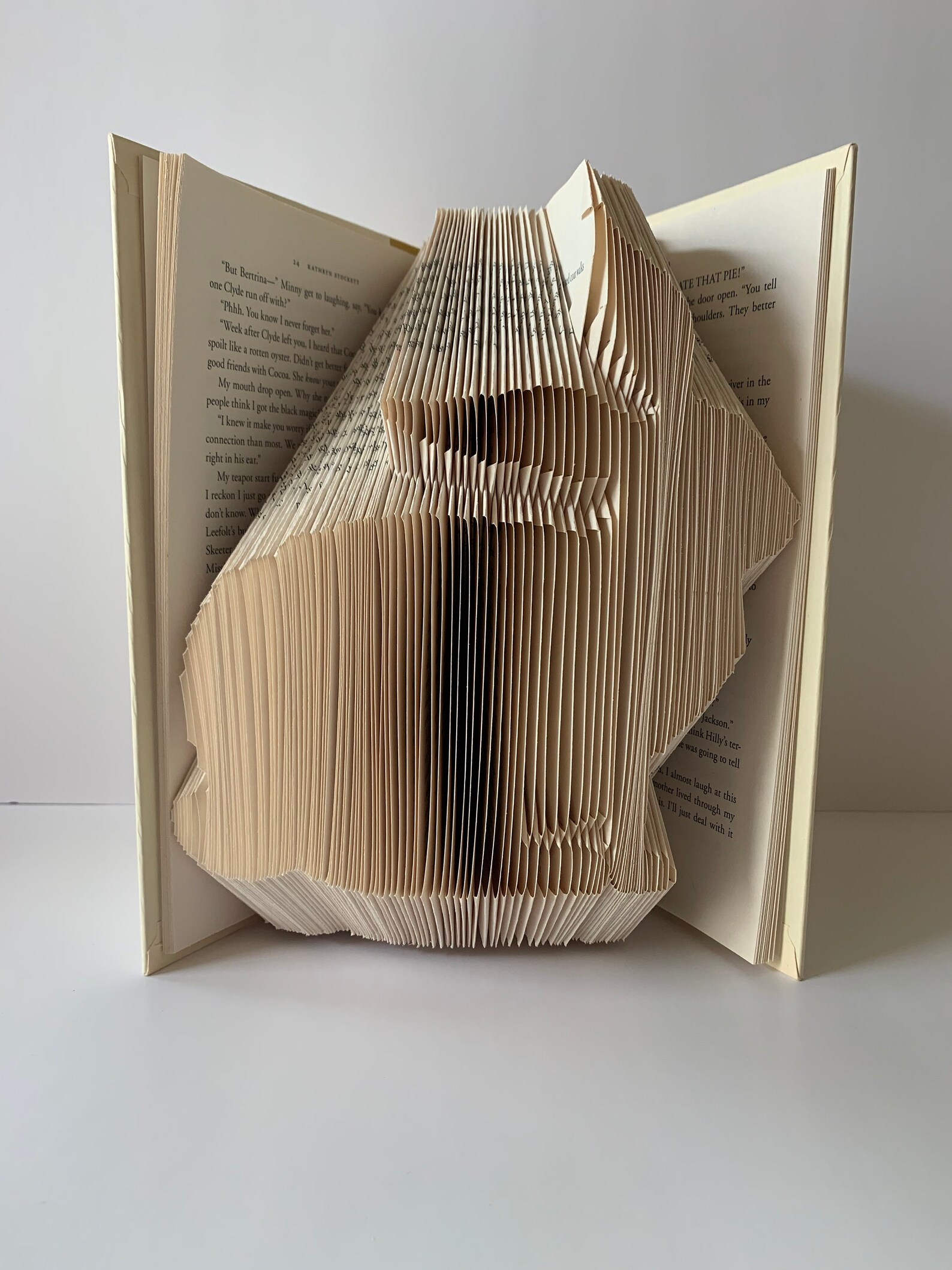 Bunny Sculpture Book Folding Pattern Mark and Measure Tried and Tested ...