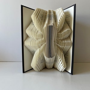 Book Fold Pattern, Pattern Book, Book Sculpture, Tried and Tested, Mark and Measure, Book Folding, Instant Download, Spider Book Pattern