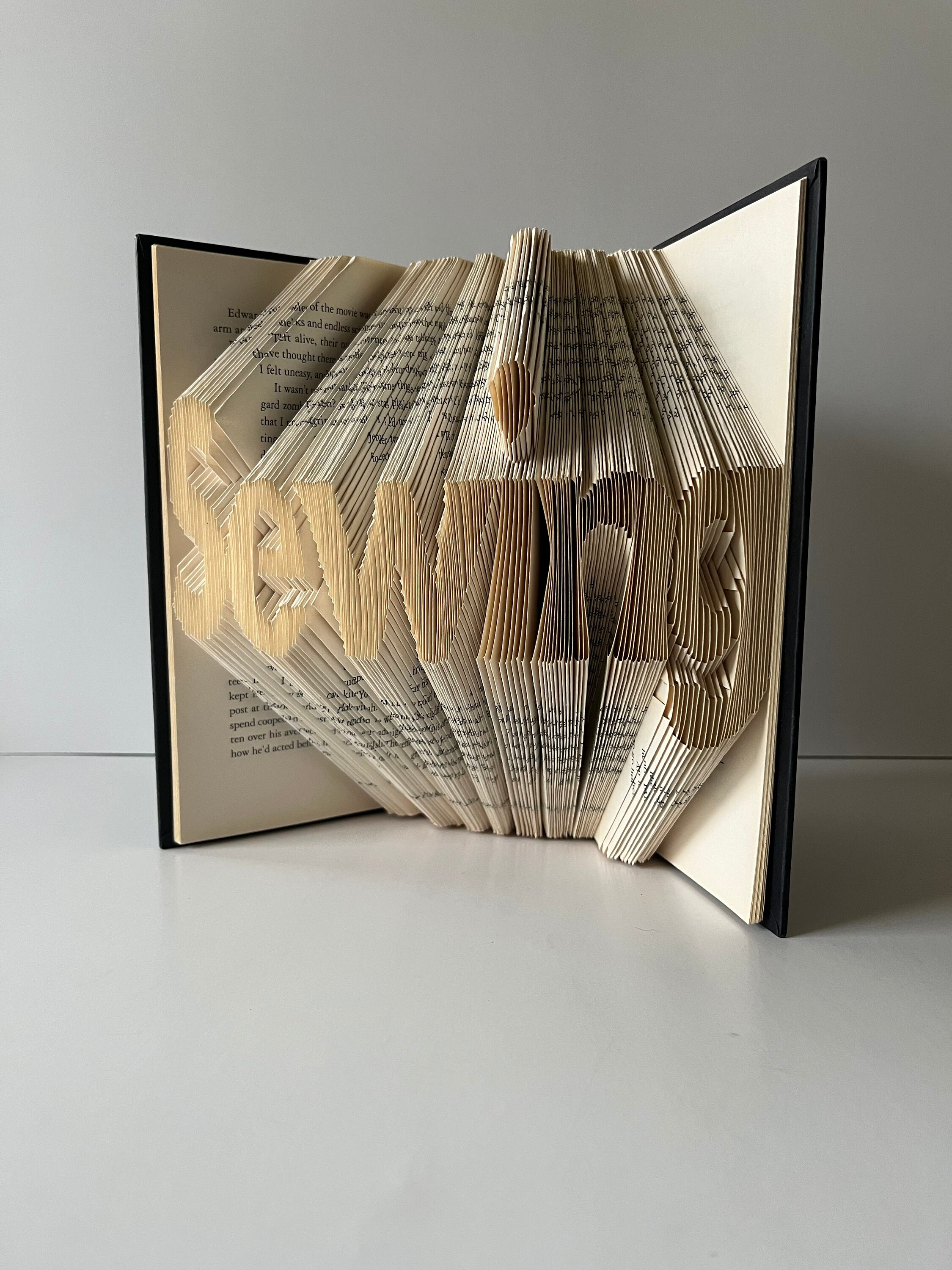 Book Pattern Make Book Folding Pattern, Pattern Book, Fold Your Own Book, Mark and ...