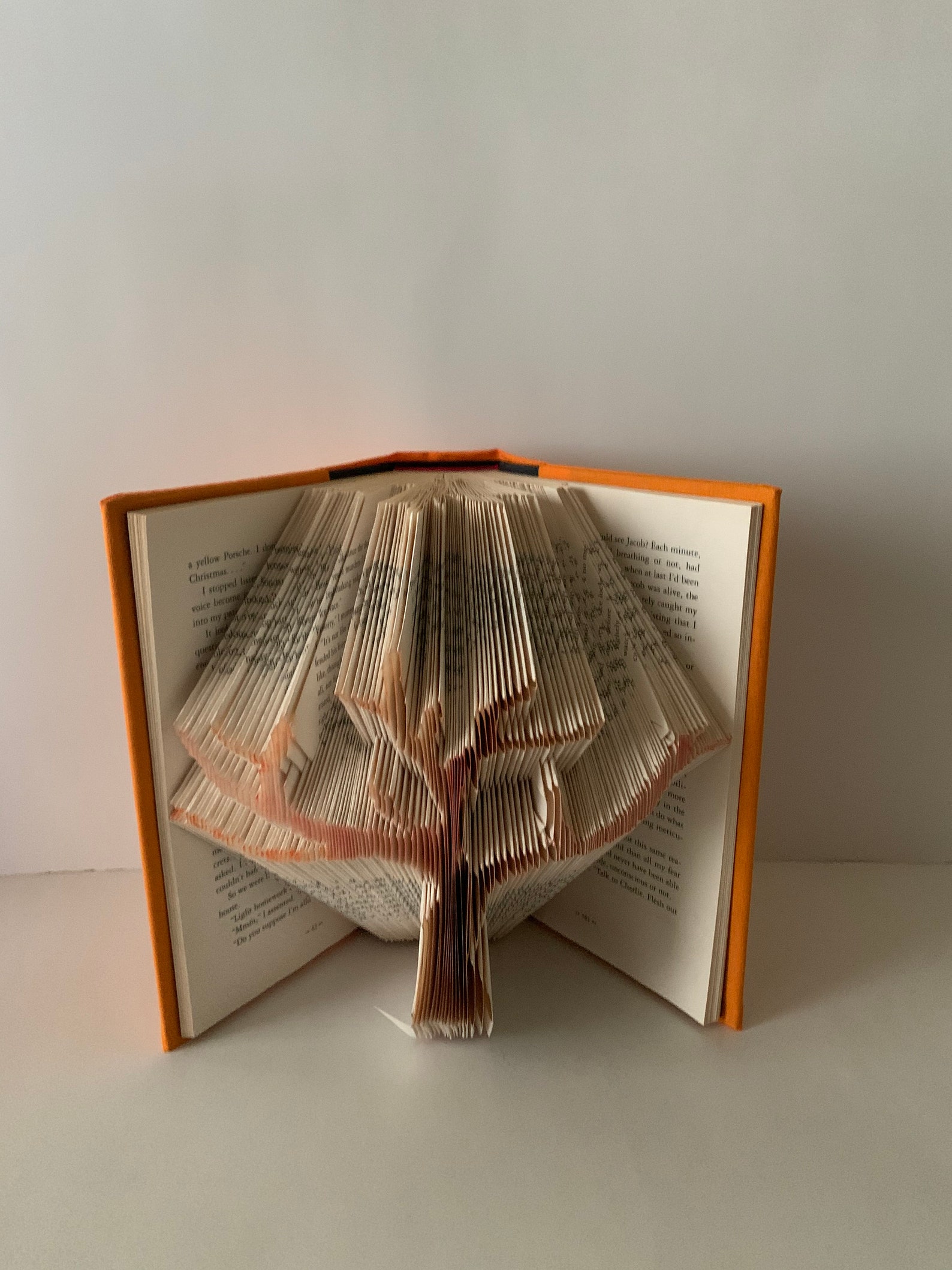 Fall Tree Book Sculpture Fall Colors Tree Sculpture Etsy