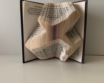 Airplane pattern Book sculpture Fold your own book Pattern book Book folding pattern Tried and tested Instant download Mark and Measure Art