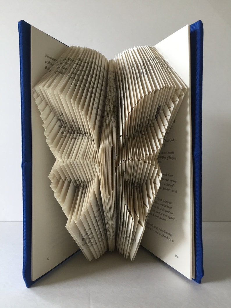 Folded Book Art Book Sculpture Butterfly Sculpture Unique Etsy
