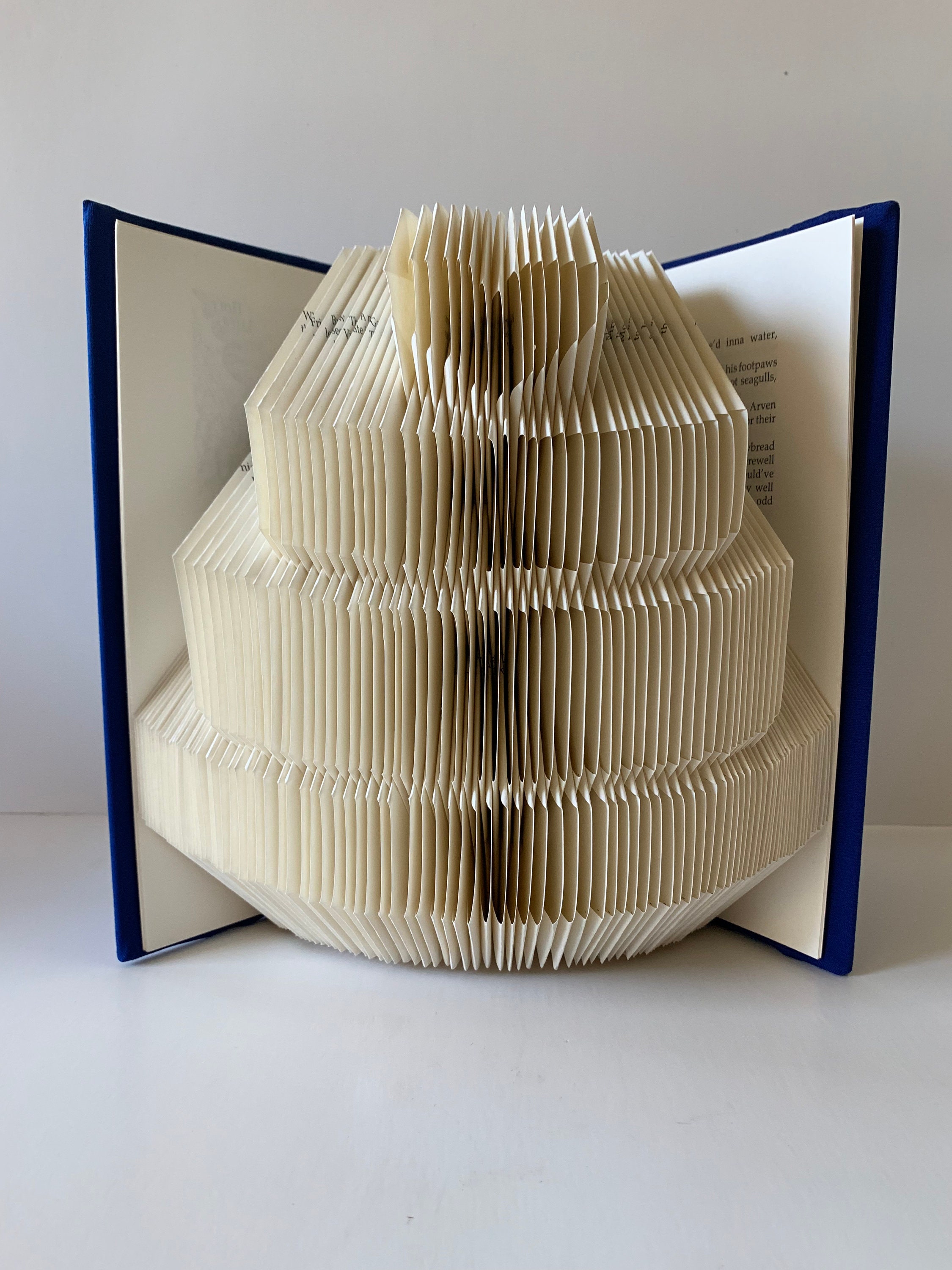 Book Folding Pattern, Book Sculpture, Tried and Tested, Mark and