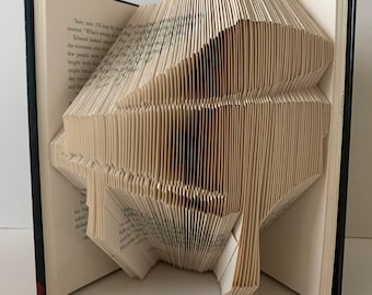 Book Folding Pattern, Book Sculpture, Piano Sculpture, Art, Instant Download, Tried and Tested, Mark and Measure, Piano Book Fold Pattern