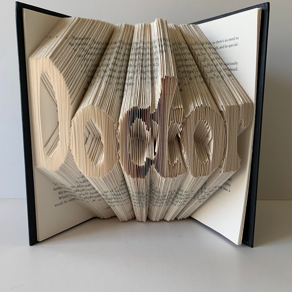 New Doctor Gift - Doctor Book Art - Book Sculpture - Unique Present - Healthcare - Medical Doctor - MD Gift - Graduation Present - PhD Gift