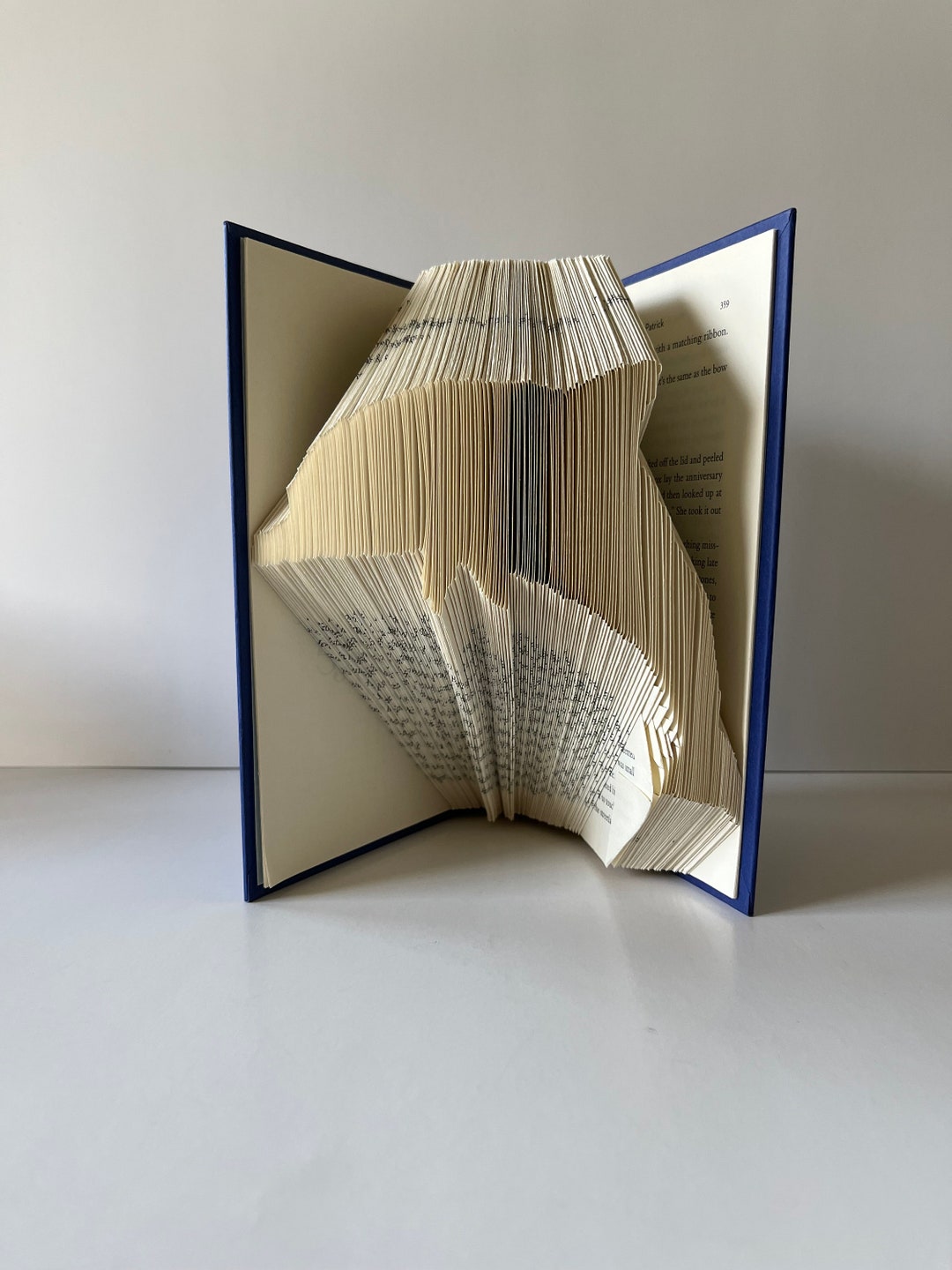Book Folding Pattern - Book Sculpture - Pattern Book - Mark and Measure ...