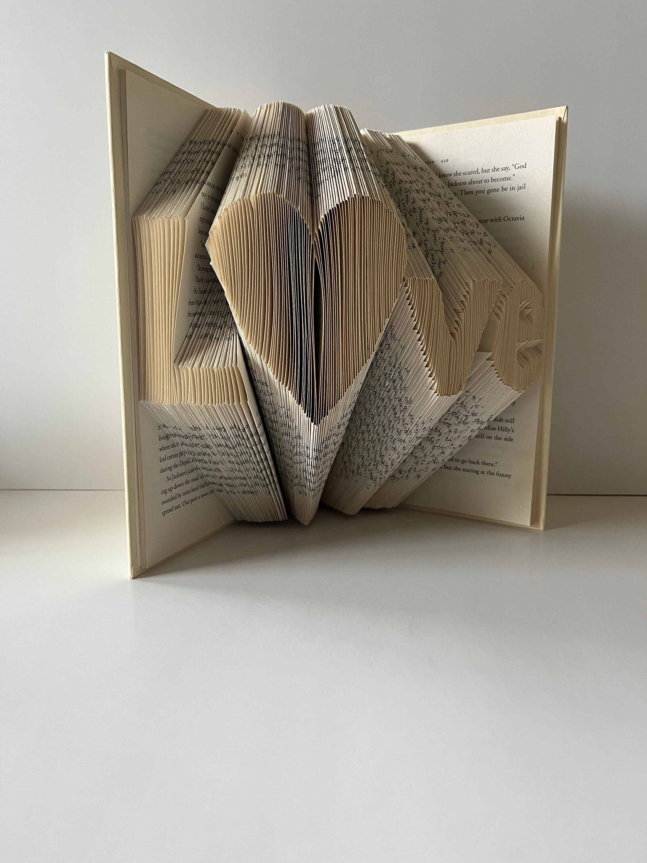 Book Pattern Make Book Fold Pattern, Book Sculpture, Fold Your Own Book, Instant Download ...