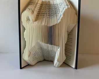 Book Folding Pattern, Pattern Book, Fold Your Own Book, Mark and Measure, Instant Download, Tried and Tested, Book Art, Goldendoodle Pattern