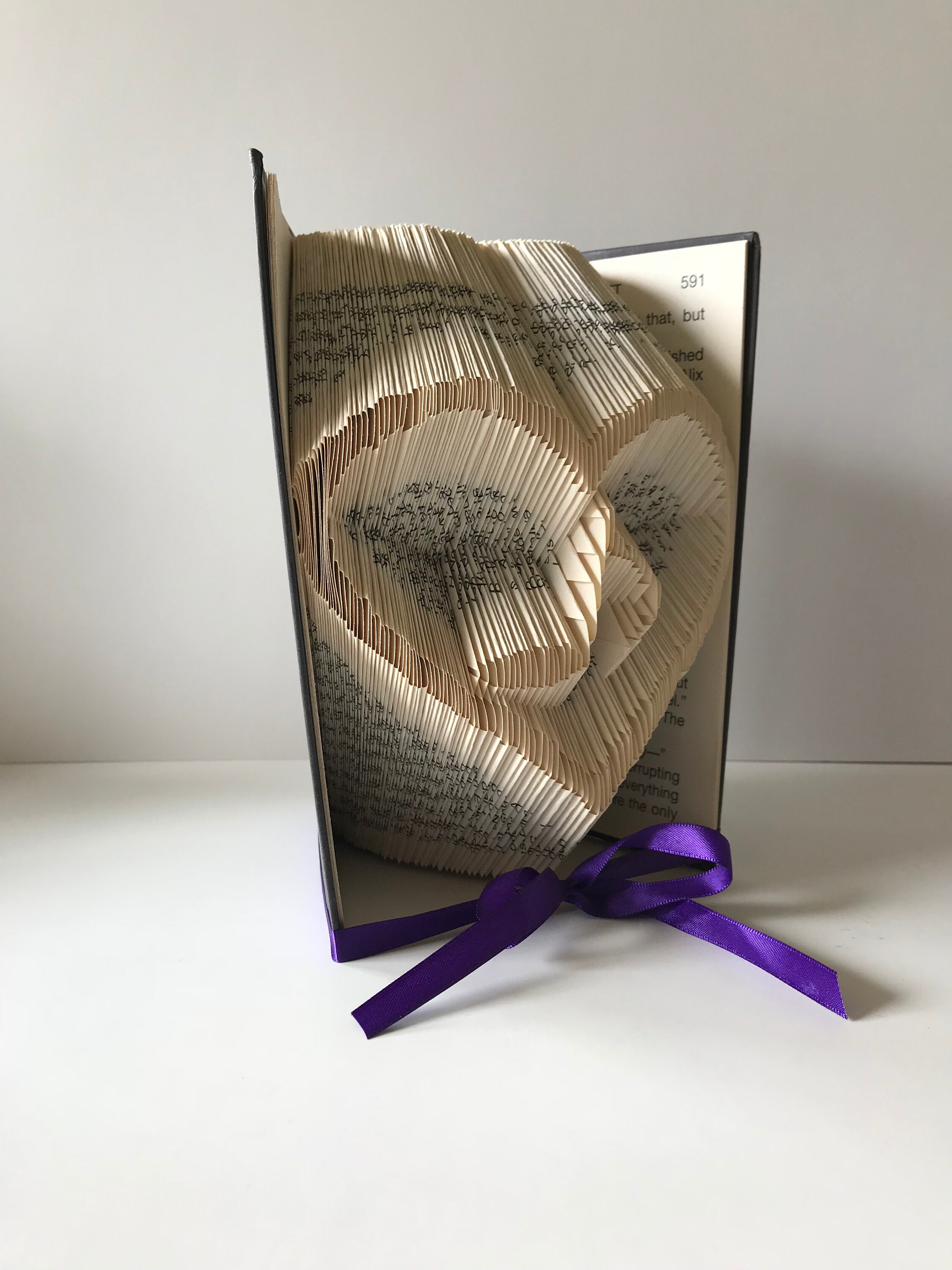 Handcrafted Music Note Folded Book Art: Unique Musician Gift - Etsy