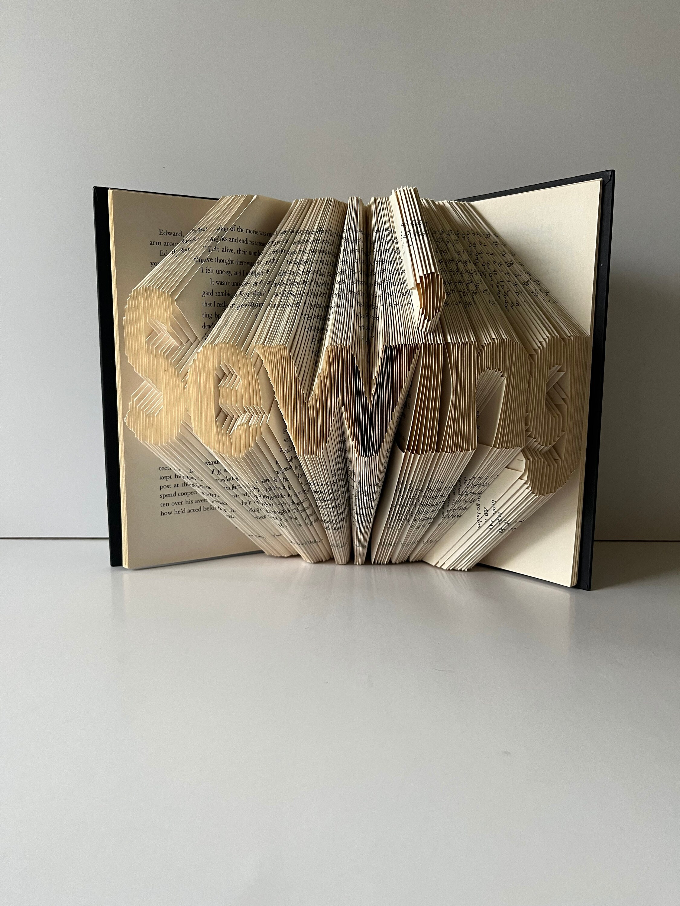 Book Folding Pattern, Pattern Book, Fold Your Own Book, Mark and ...