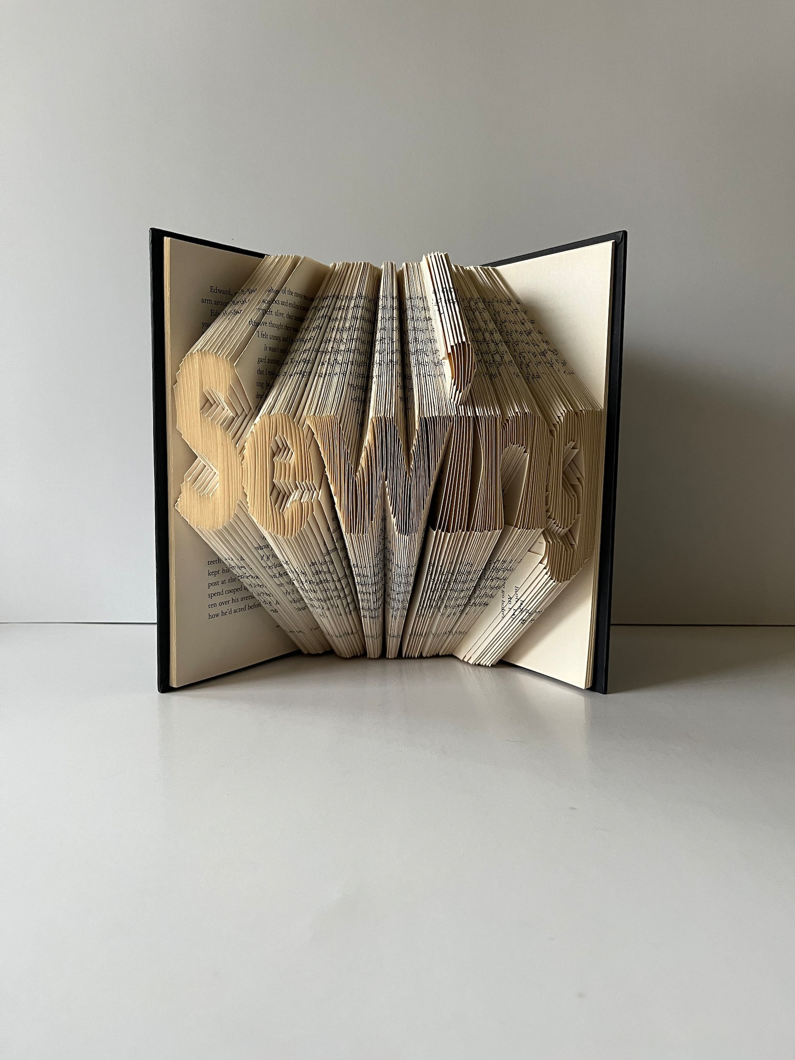Book Pattern Make Book Folding Pattern, Pattern Book, Fold Your Own Book, Mark and ...
