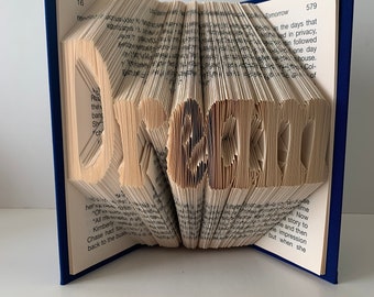 Dream Big - Dream Sculpture - Unique Present - Personalized Gift - Gift for Book Lover - Dream Gift - Graduation Gift - For Him Her - Art