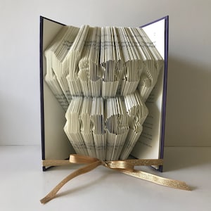 Surprise Proposal, Marry Me, Book Sculpture, Ask Her, Unique Proposal, Ask Him, Folded Book Pages into Message, Marry Sculpture, Book Lover
