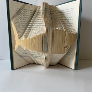Schema per piegare un libro - Squalo bianco - Libro di modelli - Piega il tuo libro - Download immediato - Testato e approvato - Segna e misura - Origami