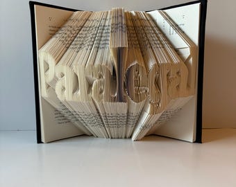 Paralegal Sculpture, Legal Assistant, Legal Professional, Graduation Gift, Folded Book Art