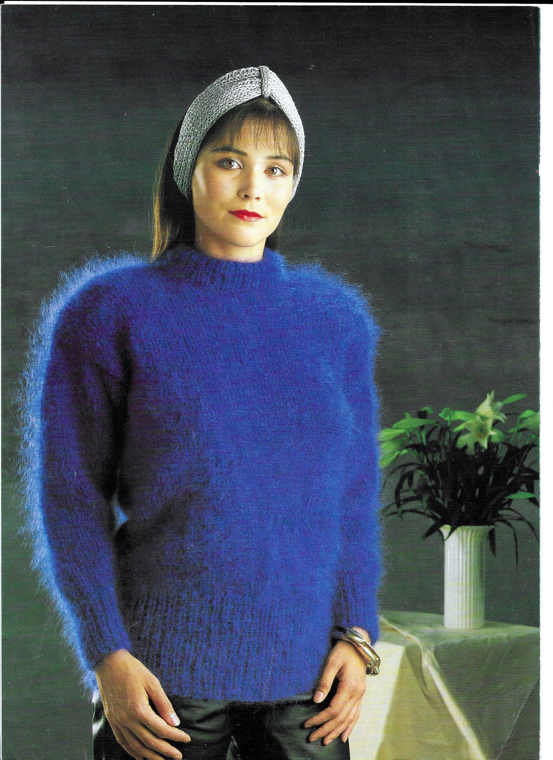 Robin Knitting Pattern Woman's Jumper using Dynasty Etsy