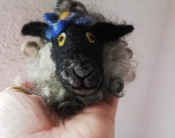 Beginners Needle Felting Tutorial: Blackberry the Gotland Sheep, needle felted sheep, whimsical sheep, download