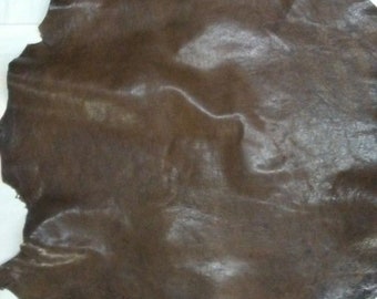Italian Lambskin leather skin Lamb Hide distressed barolo red 9/" x 9/" Inches.