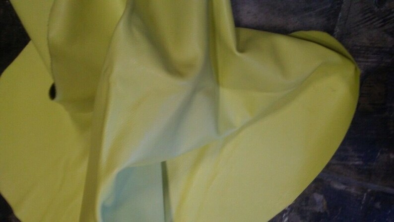 Italian Goatskin leather skin Goat Hide distressed Pale Yellow 3 Sq.Ft