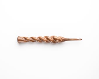 Candy Cane Ergonomic Wood Crochet Hooks, sizes 1mm to 10mm
