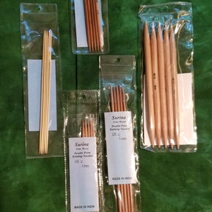Closeout Surina Double Pointed Knitting Needles