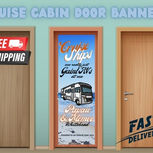 Cruise Door Decorations | Cruise Cabin Door Sign | Cruise Door Decor | Cruise Cabin Door Banners | Personalized | Custom