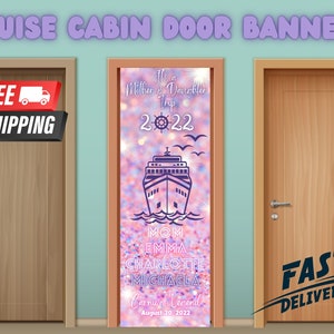 Cruise Door Decorations | Cruise Cabin Door Sign | Cruise Door Decor | Cruise Cabin Door Banners | Personalized | Custom