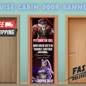 Cruise Door Decorations | Cruise Cabin Door Sign | Cruise Door Decor | Cruise Cabin Door Banners | Personalized | Custom