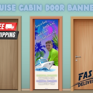 Cruise Door Decorations | Cruise Cabin Door Sign | Cruise Door Decor | Cruise Cabin Door Banners | Personalized | Custom