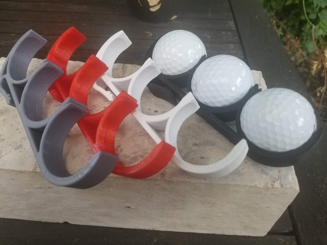 Golf Ball Clip Holster 3Ball Magazine Caddy 3D printed small Etsy