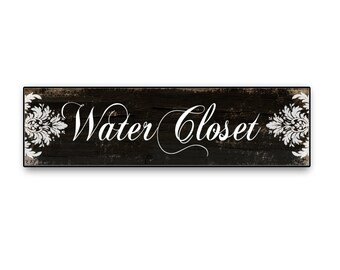 water closet sign etsy