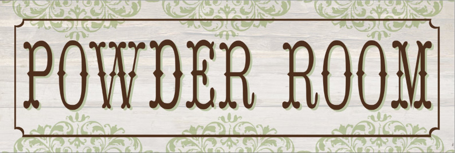 Powder room handmade wooden sign powder room decor powder room Etsy