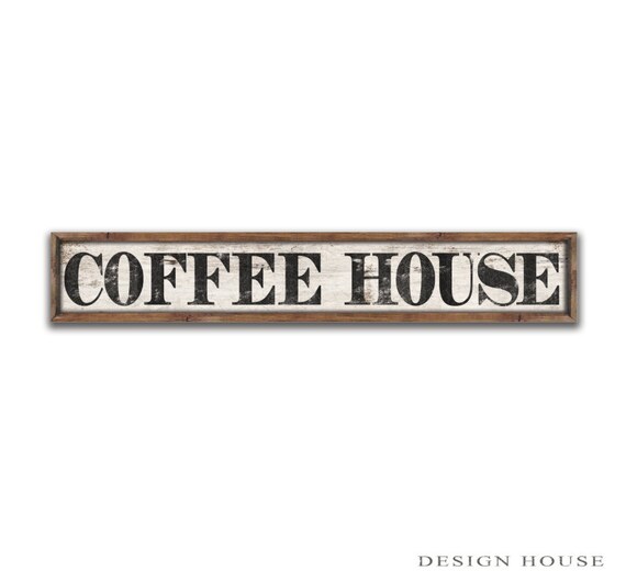 Coffee house sign coffee signs cafe plaques Farmhouse decor Etsy