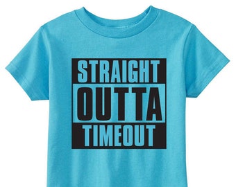 Straight Outta Timeout Toddler Tee, Straight Outta Tee, Time out Chair, Toddlers Graphic Tee, Funny Kids Tee, Birthday Shirt, Naughty Tee