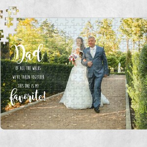Wedding Personalized 252 piece Puzzle, Custom Jigsaw Puzzle, Unique Photo Gift, Custom Bridal  Gift