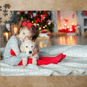 Personalized 252 piece Puzzle, Custom Jigsaw Puzzle, Christmas gift, Unique Photo Gift, Custom Wedding Gift image 8