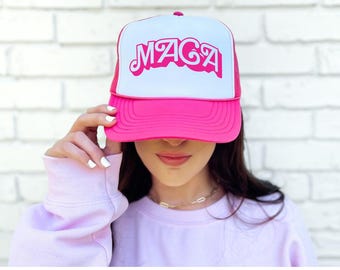 Make America Great Again Adult- Cute Hot Pink MAGA Trucker Hat