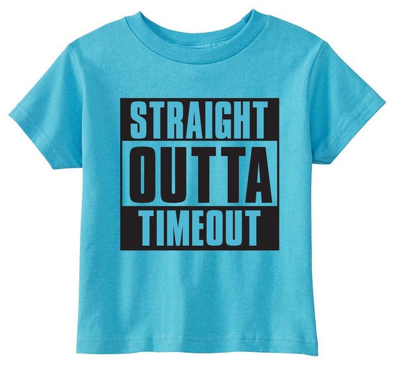Kids Straight Outta Time Out Parody T-Shirt Kids Straight Outta Time Out Parody T-Shirt