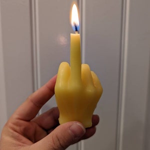 Beeswax Middle Finger Candle