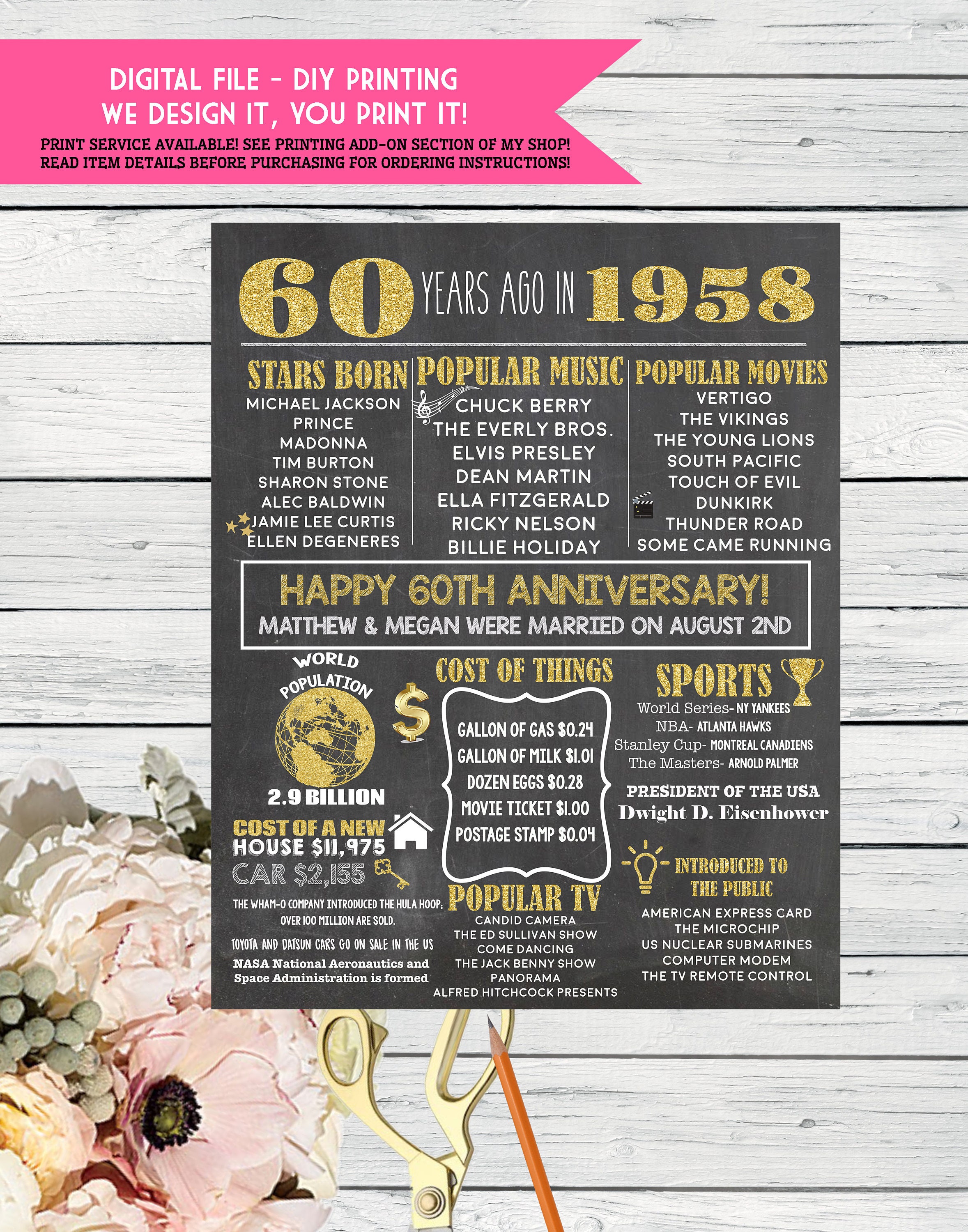 1958 or 1959 60th