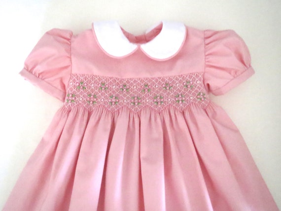 strapless open back dress Maye Smock Dress in Dusty Pink Cotton